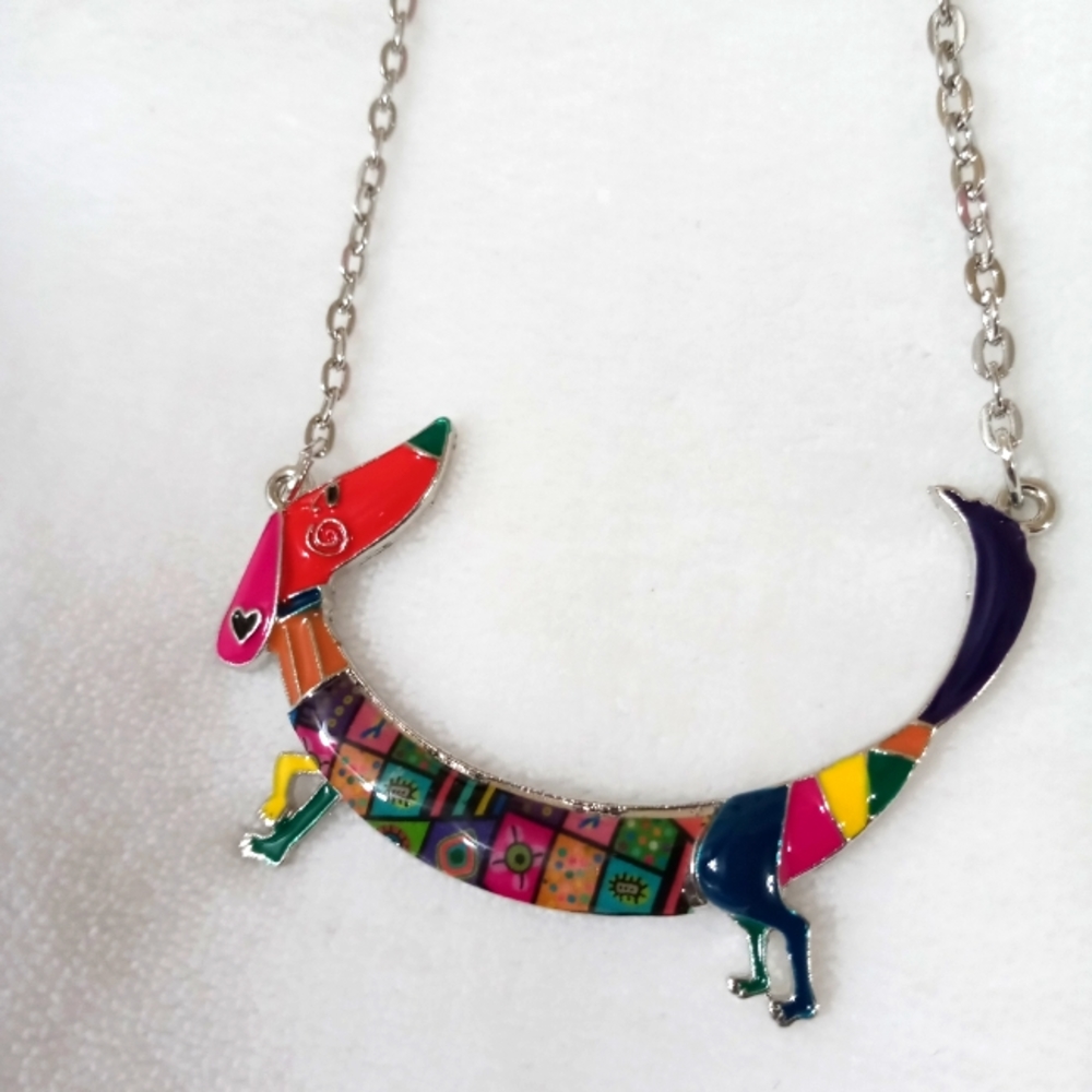 Multicolor dog necklace